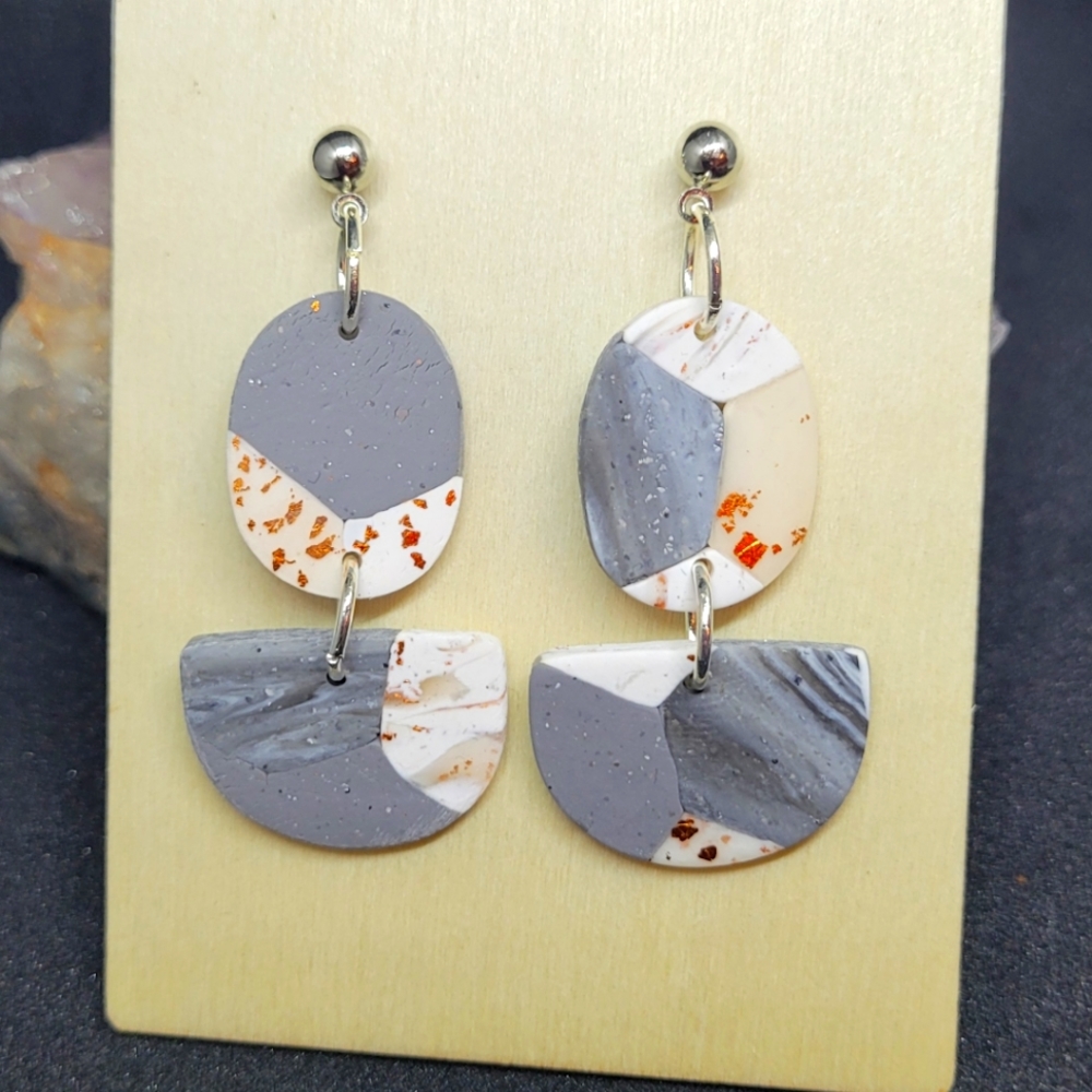 Polymer clay earrings